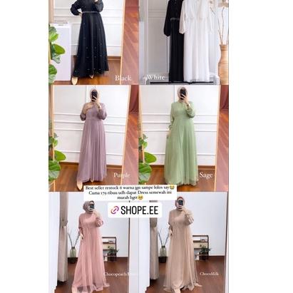 Stok Terbatas [ORI] Capadokiya Tile Dress/Dress Tulle Ld 100 110 120/Dress Kondangan/Dress Maternity