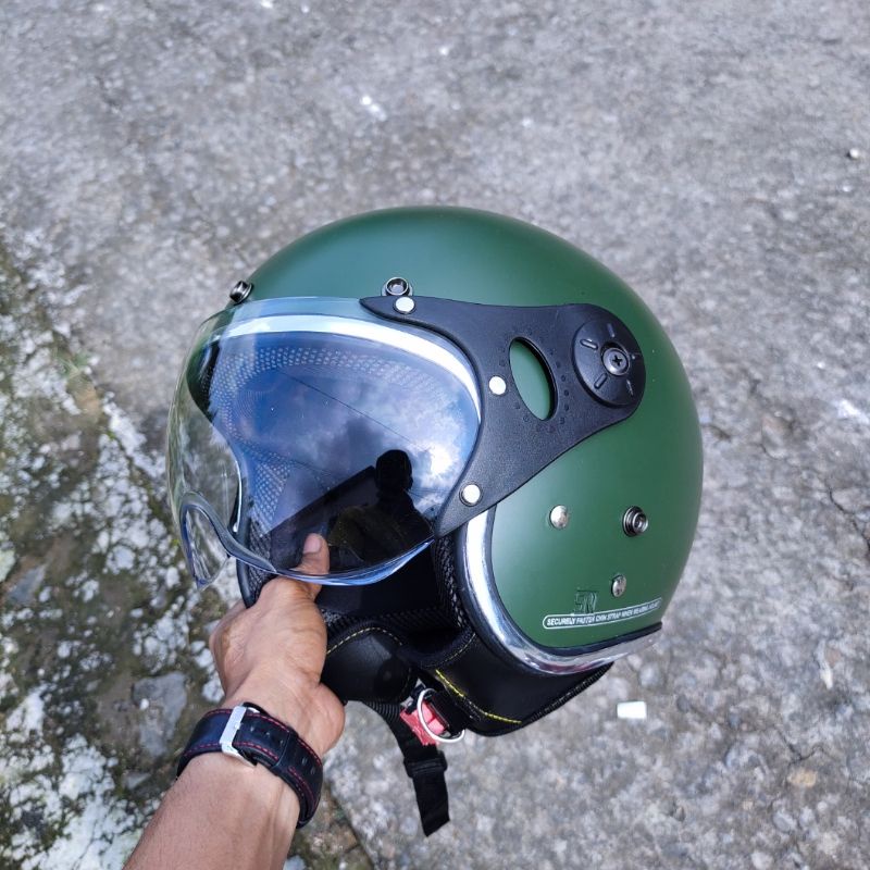 HELM PILOT ITALY KLASIK RETRO