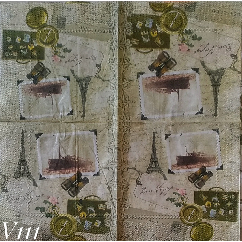 

Napkin Europe Vintage V111/ Tissue Decoupage