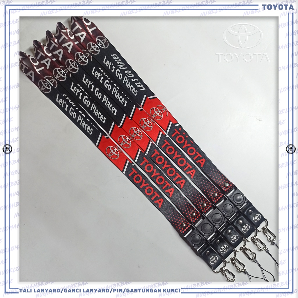 

TALI LANYARD GANTUNGAN ID CARD/HP/KUNCI/DLL..TOYOTA