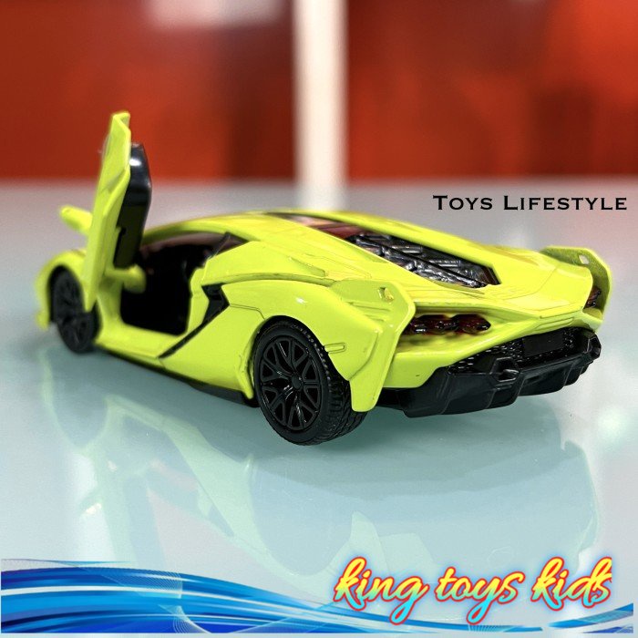 BARU / Mobil RMZ City Diecast Lamborghini Sian FKP 37 - Hijau Stabilo