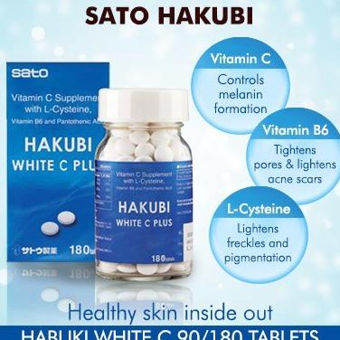 Hakubi White C Suplemen Pemutih Kulit 90 Tablet