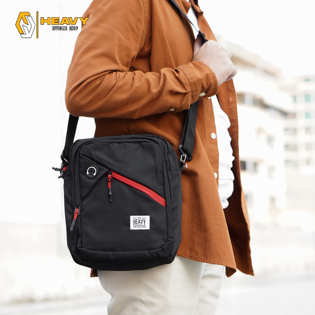 Heavy.bag tas selempang pria sling bag heavy premium K4077 - Cross Body Bag Heavy Shoulder Bag