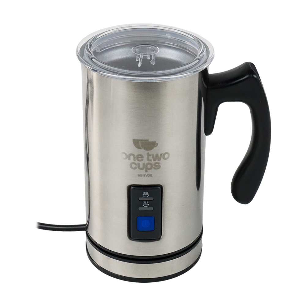 One Two Cups Electric Milk Frother Pembuat Busa Susu Cappucino Latte - N311VDE - Silver - V9HX02SV