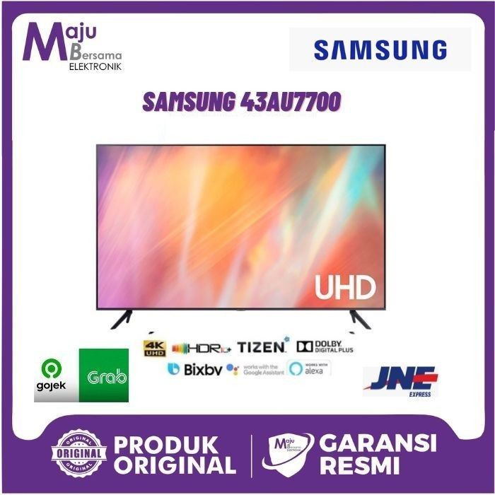 Samsung Smart TV 43 Inch Crystal 4K UHD LED TV 43AU7700 / UA43AU7700