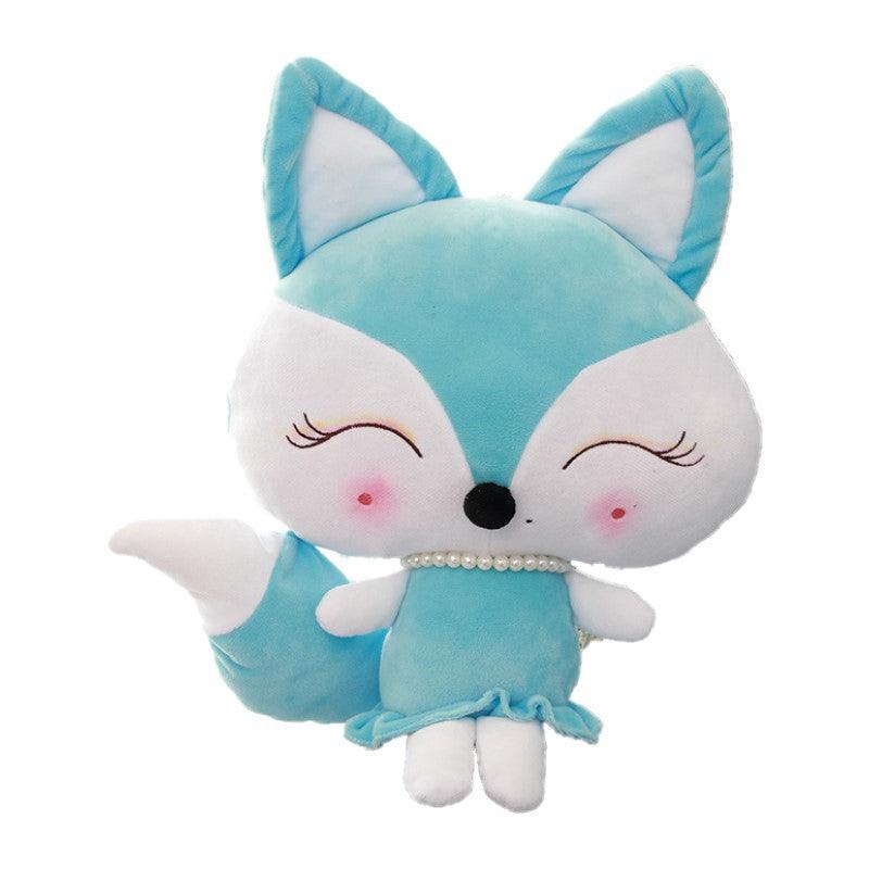 Boneka Cute Merah dan Biru Little Fox Boneka Fox Di 30Cm Hewan Kawaii plush Toy Boneka Bayi Kid's Hadiah Mini Mainan Mewah