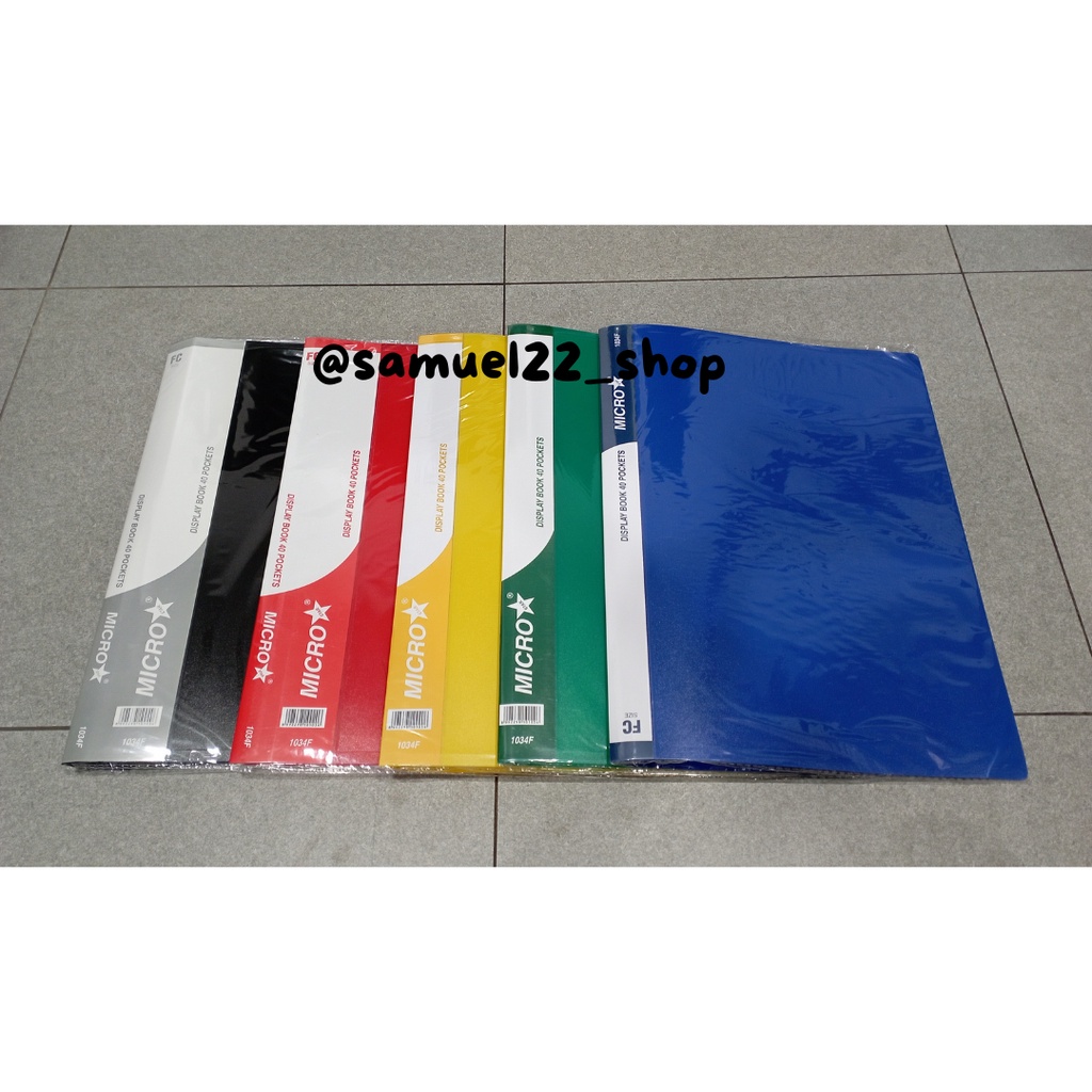 

Map Clear Holder / Display Book F4 Isi 40 Pocket Micro Star Microstar