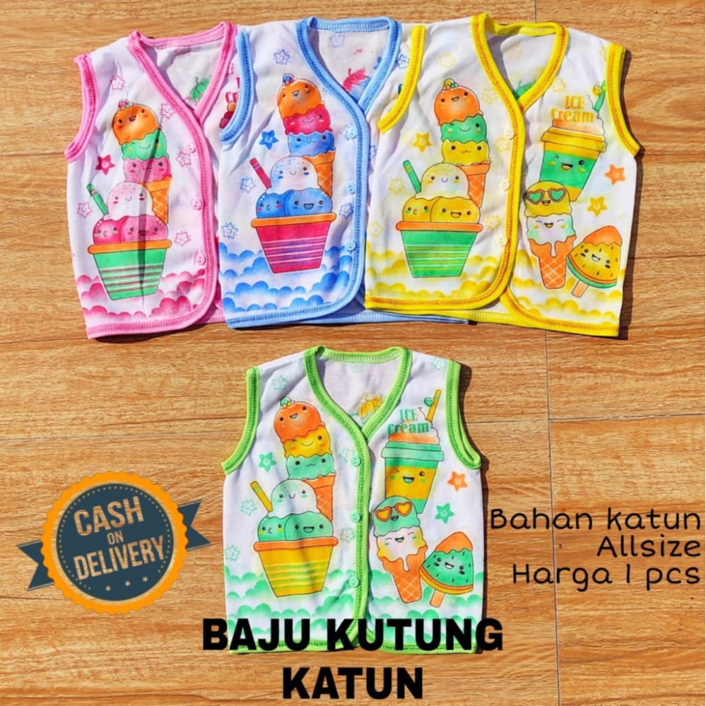 Baju bayi panjang KATUN halus lembut perlengkapan bayi lahir