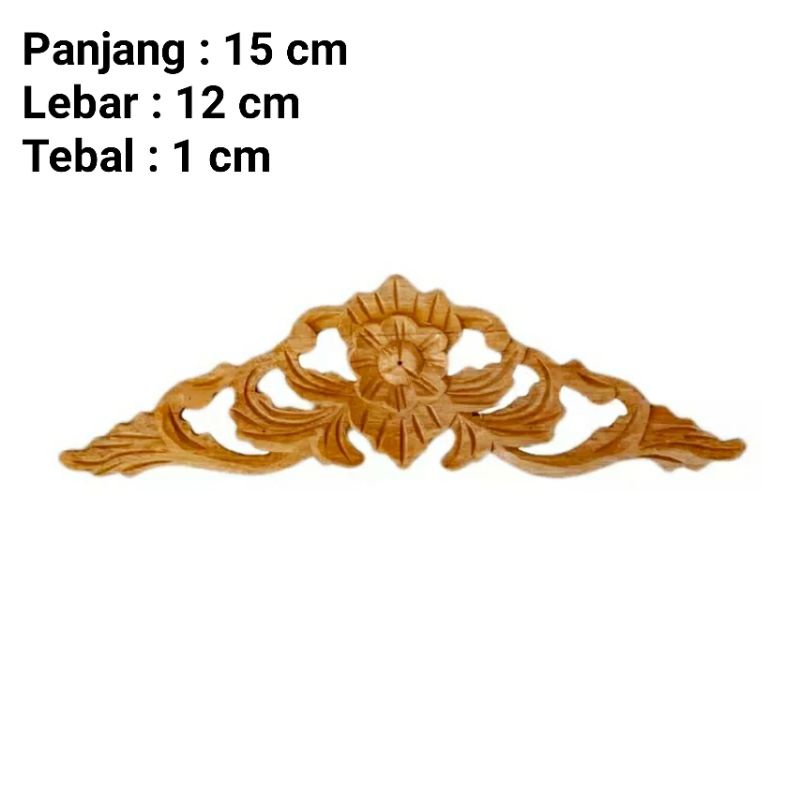 Ukiran Kayu Hias Motif Kembang Ornamen Ukir