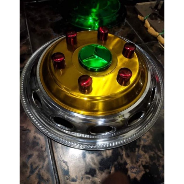 Aksesoris Variasi Mobil Wheeldop Whildop cover velg truck pickup ring16 depan dan belakang berbahan 