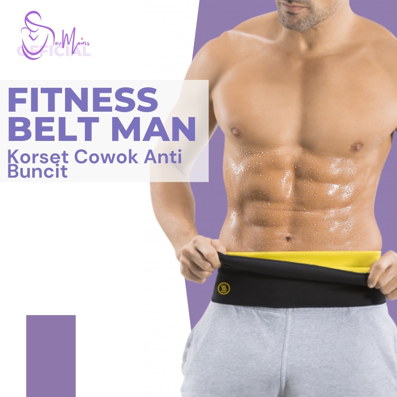 Korset Pria Pembakar Lemak Waist Man Pengecil Perut Corset Pelangsing Korset Bakar Lemak