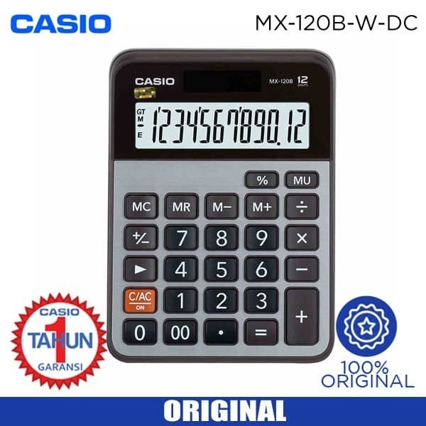 

TERBATAS Calculator 12 Digit Casio MX-120B Desktop Original - Kalkulator MX120B