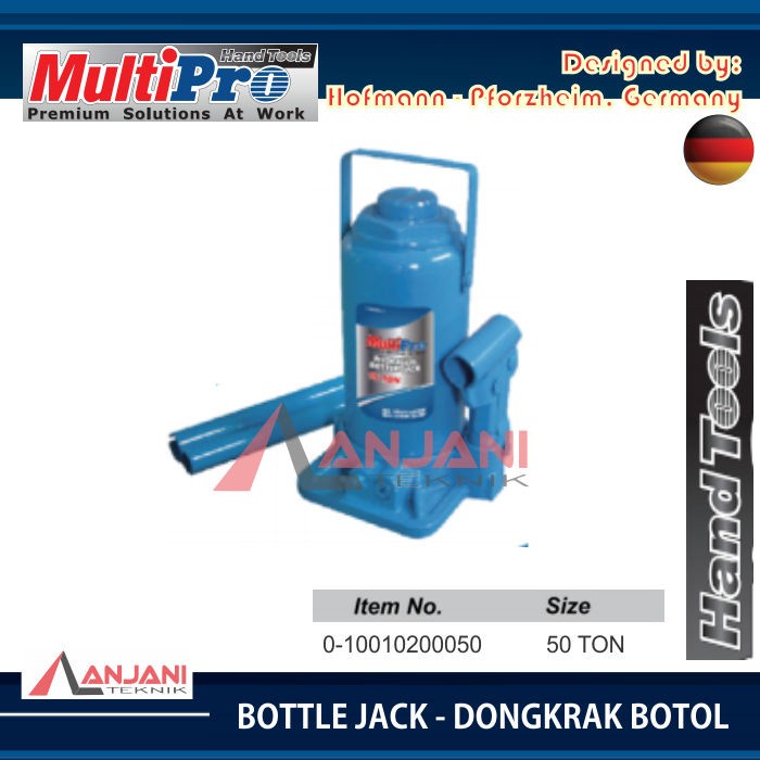 DONGKRAK BOTOL HIDROLIK 50 TON MULTIPRO BOTTLE JACK HYDRAULIC 50TON