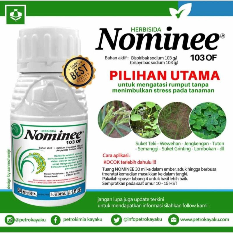 NOMINEE 103 OF 250 ML HERBISIDA / NOMINEE 250ML