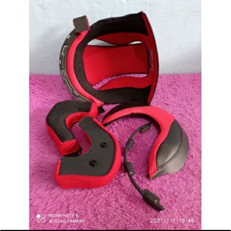 Busa helm kyt dj maru fullset kancing klip BESI dan kancing klip PLASTIK
