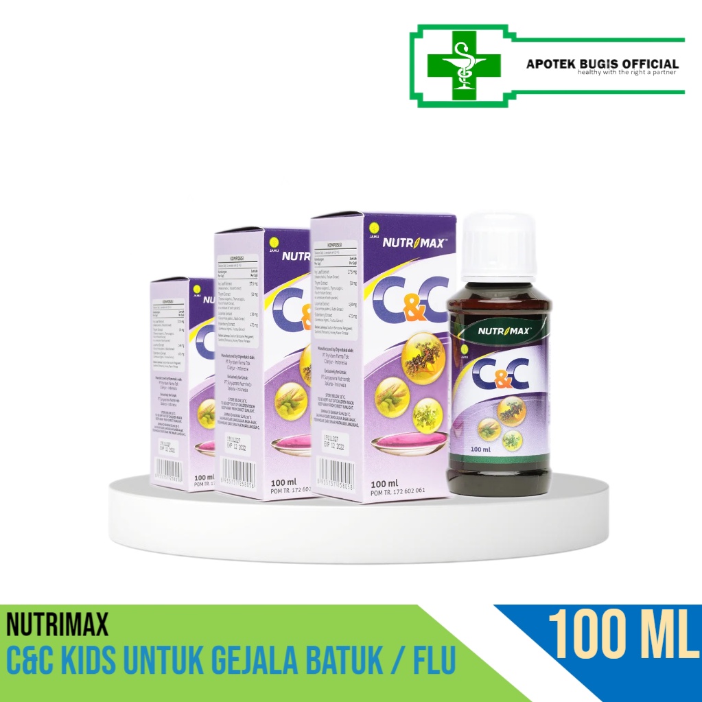 Nutrimax C&amp;C Syrup Cough &amp; Cold 100 ml Batuk Pilek Influenza Berdahak Demam