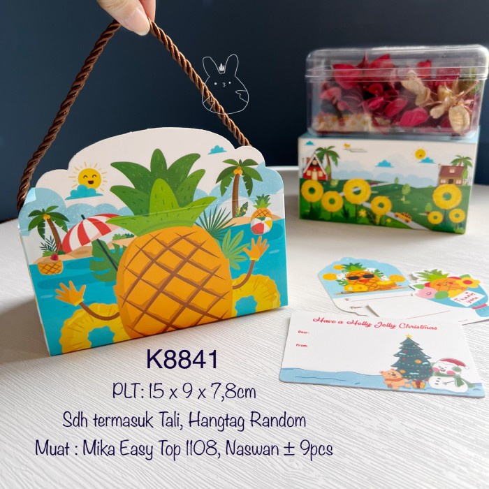 

Kotak Toples Nastar K8841| Naswan| K88 Goody Bag Nenas