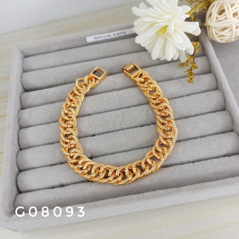 Gelang Sisik Naga Fashion warna gold G08093