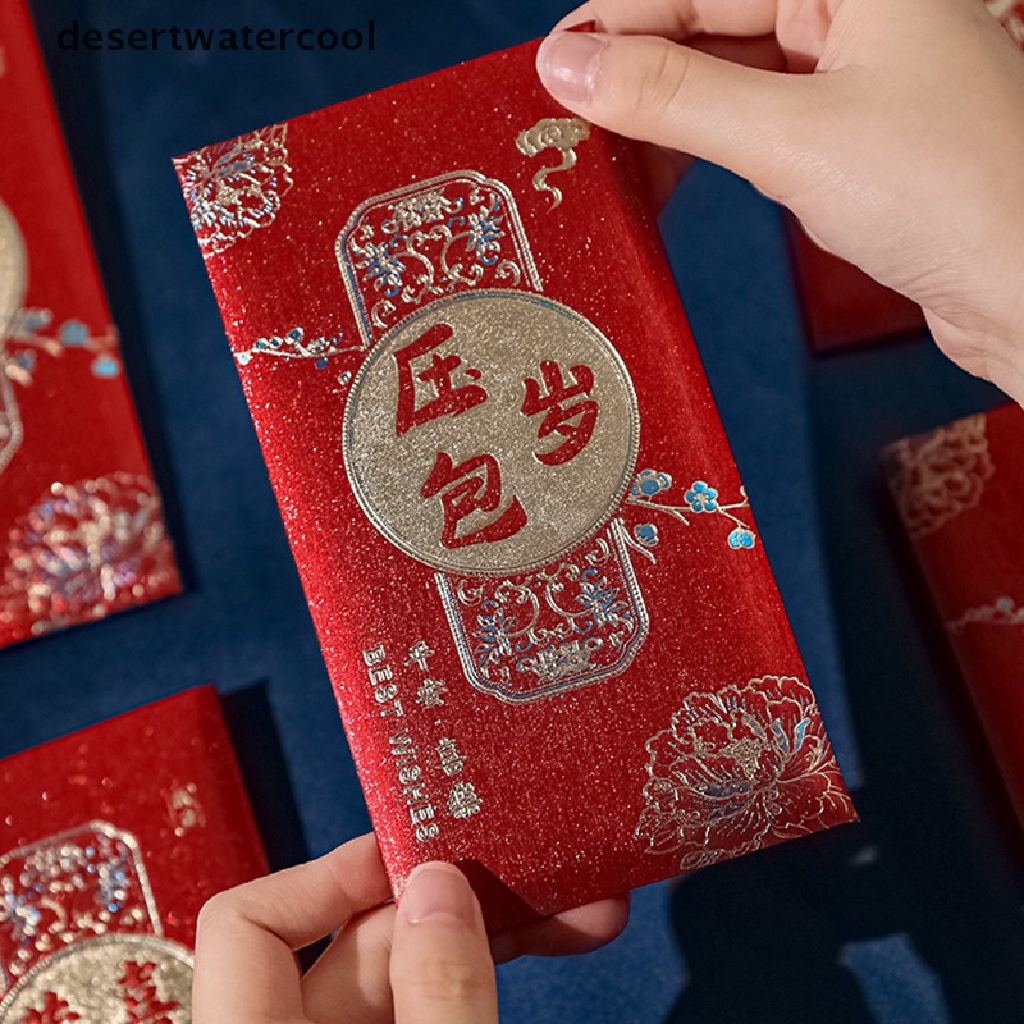 Deid 6PCS 2023tahun Kelinci Merah Packet Imlek Amplop Merah Kreatif Hongbao Tahun Baru Festival Musim Semi Nikah Ulang Tahun Amplop Merah Martijn