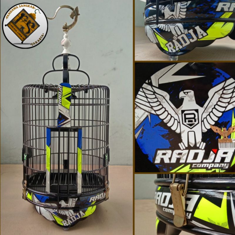 SANGKAR/KANDANG ANIS RADJA DECAL HIJAU STABILO