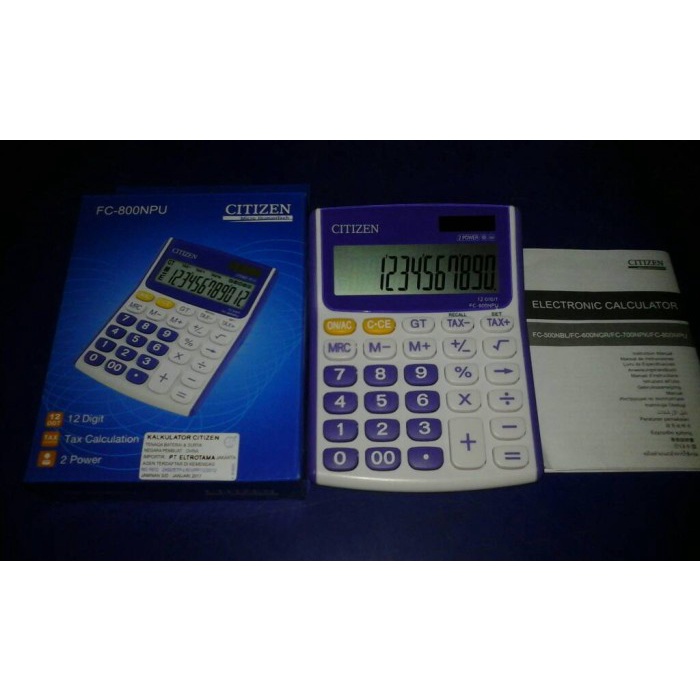 

Calculator - Citizen - FC-800NPU