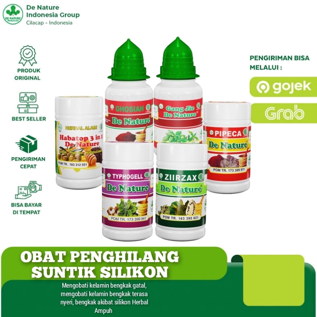 PENGHILANG SUNTIK SILIKON Paket Herbal untuk Mengatasi Pembengkakan pada Area Kelamin Pria - Kapsul 