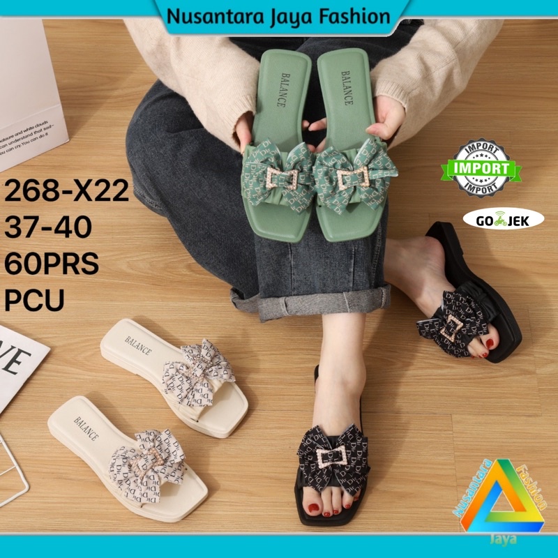 Sandal Jelly Wanita Terbaru Model Pita Balance 268 X10