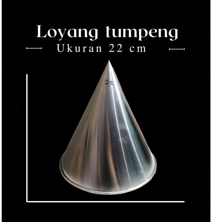 Loyang Tumpeng Aluminium All Ukuran  (1 pcs) / Loyang Nasi Tumpeng / Loyang kerucut