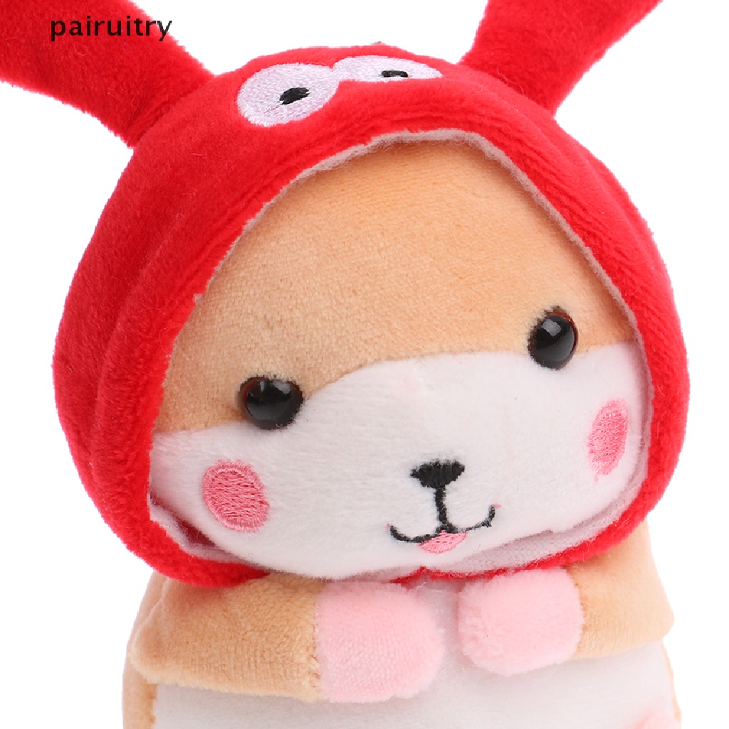 Prt 12 cm Berubah Jadi Lucu Imut Hamster Liontin Boneka Mainan Mewah Keji Akita Puppy Schoolbag Pendant Hadiah Perempuan PRT