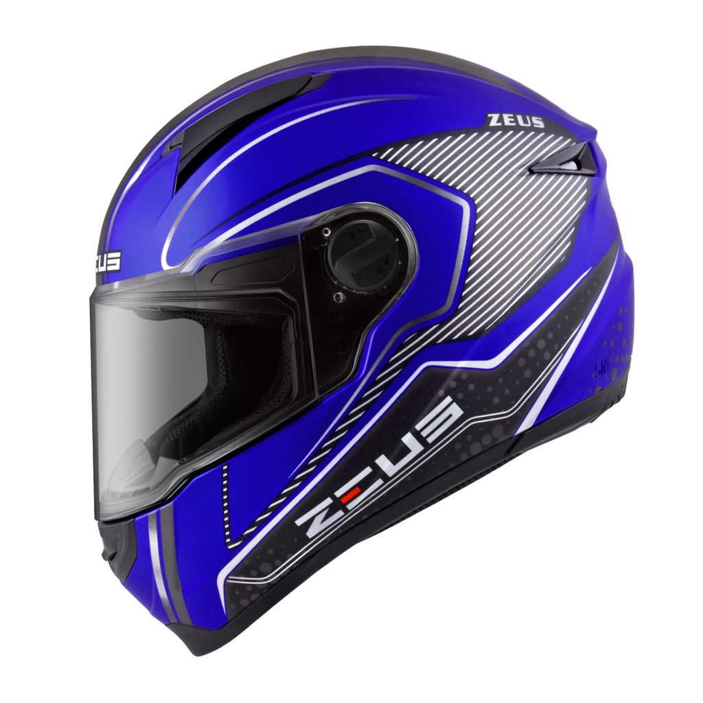 Jual Zeus Zs C Yamaha Blue Al Blk Glossy Full Face Single Flat