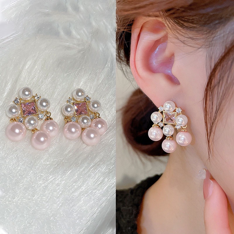 Elegan Unik Retro Mutiara Rumbai Korea Segar Fashion Anting Temperamen Manis