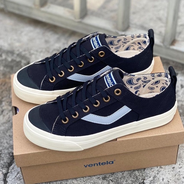 Sepatu Ventela Ori Hitam Low Original Bisa Nyala