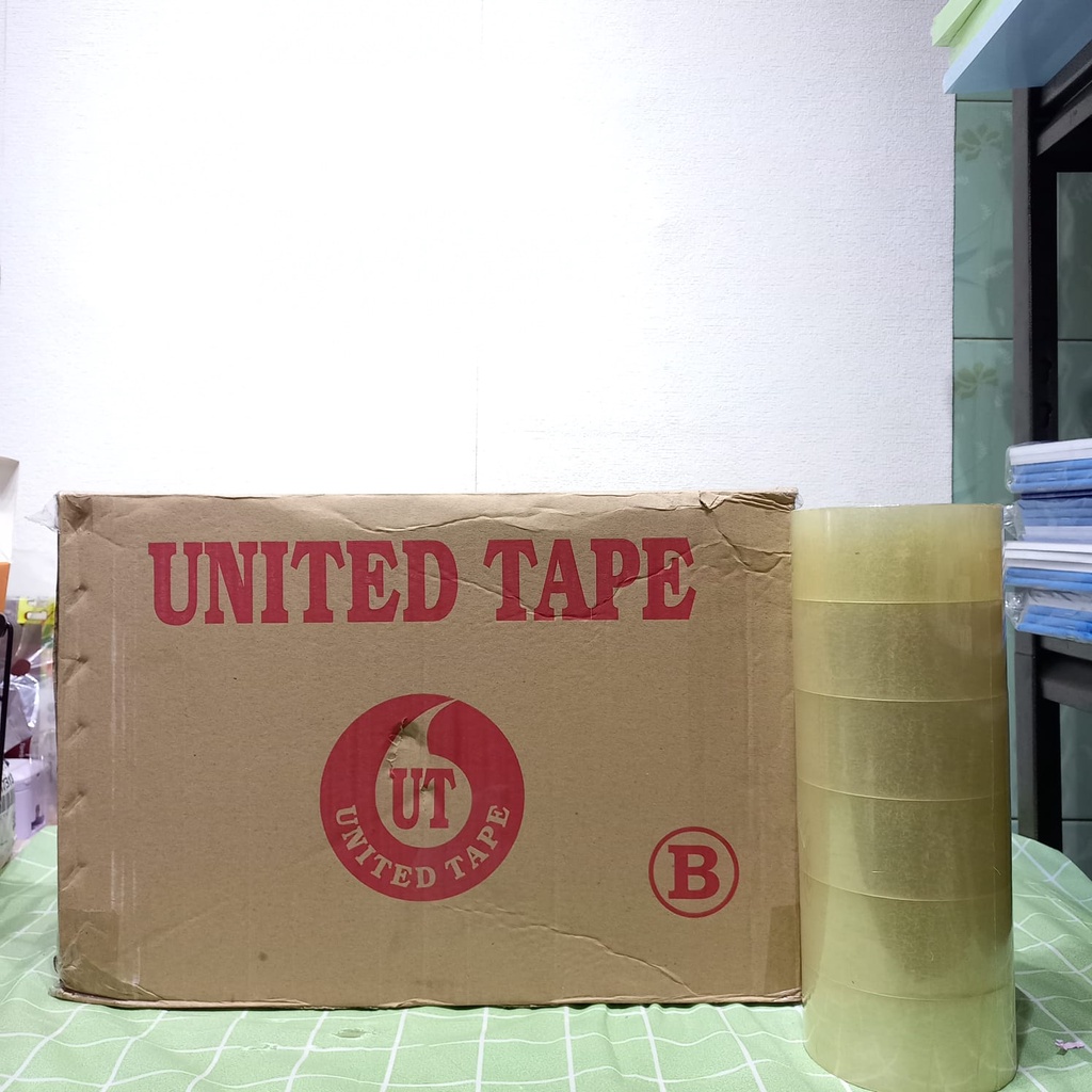 

Lakban Bening United 100 Yard 1 Dus ( 12 Roll )