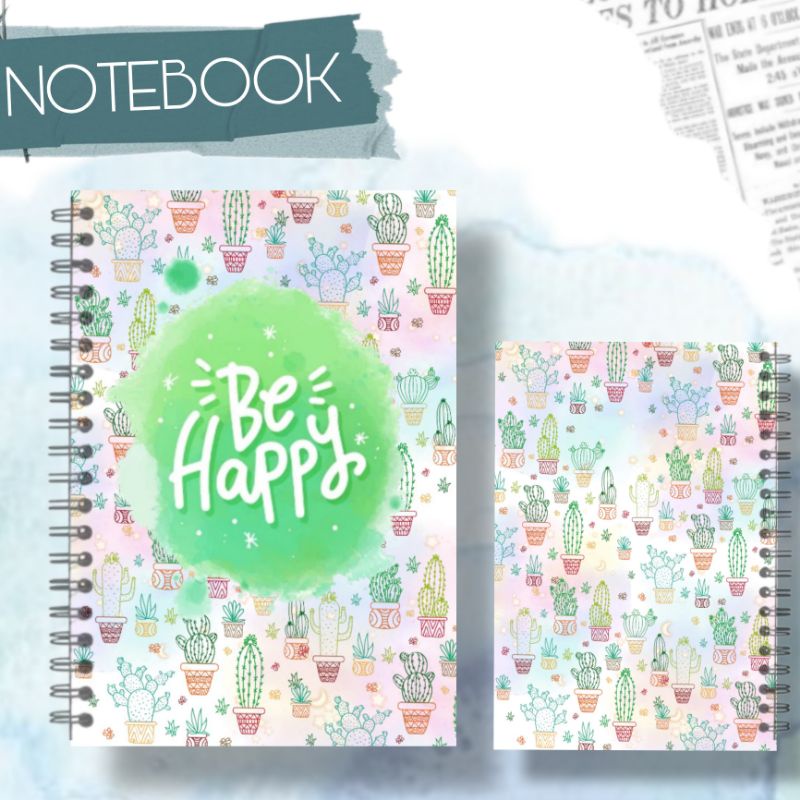 

NOTEBOOK Aesthetic Quote NOTES BOOK Be Happy JURNAL JOURNAL A6 BUKU CATATAN BUKU