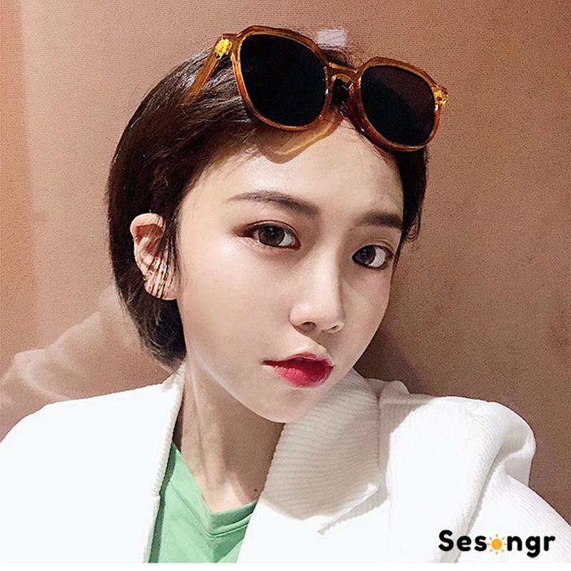 Korean Segiempat Kacamata Hitam Wanita/Pria Sunglasses - SG