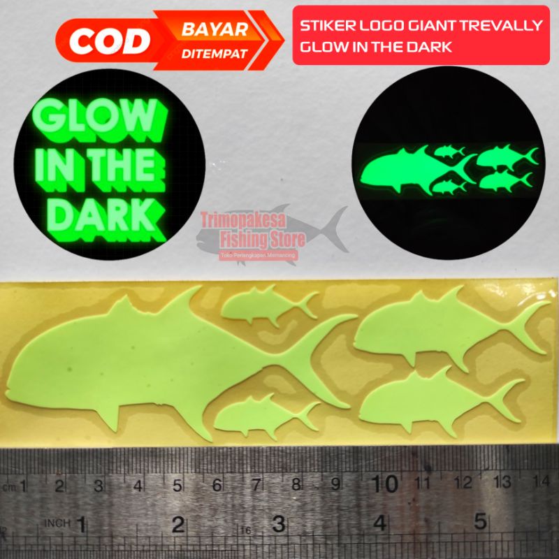 Stiker Ikan / Stiker GID Giant Travelly / Stiker Mancing