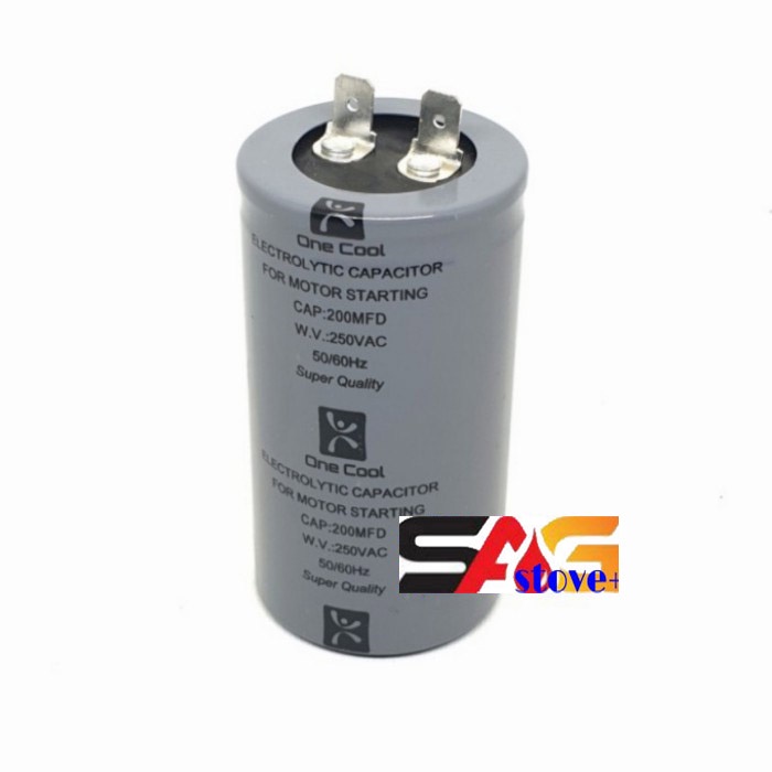 Kapasitor Starting 200 uf/Capacitor 200uf/Capasitor Starting 200MFD