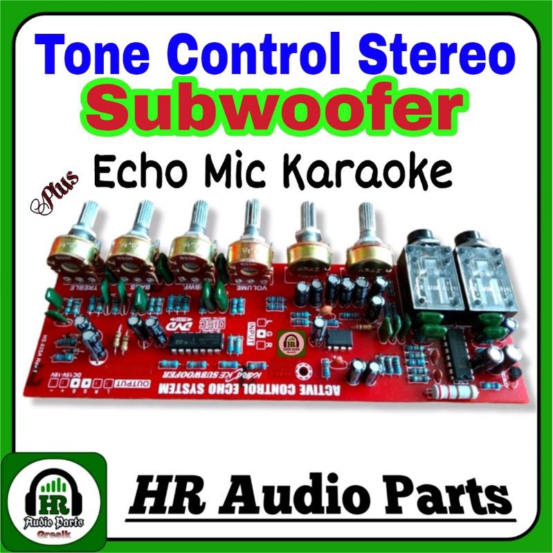 Kit Tone Control Stereo Mic Echo Digital Reverb + Subwoofer CT 15V