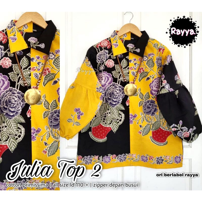 Blus julia top batik solo