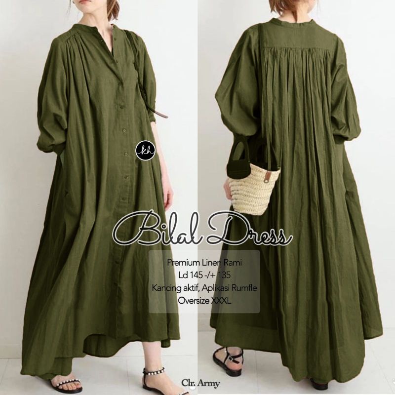 BILAL JUMBO LD 145 DRES WANITA TERBARU BY KHASMA