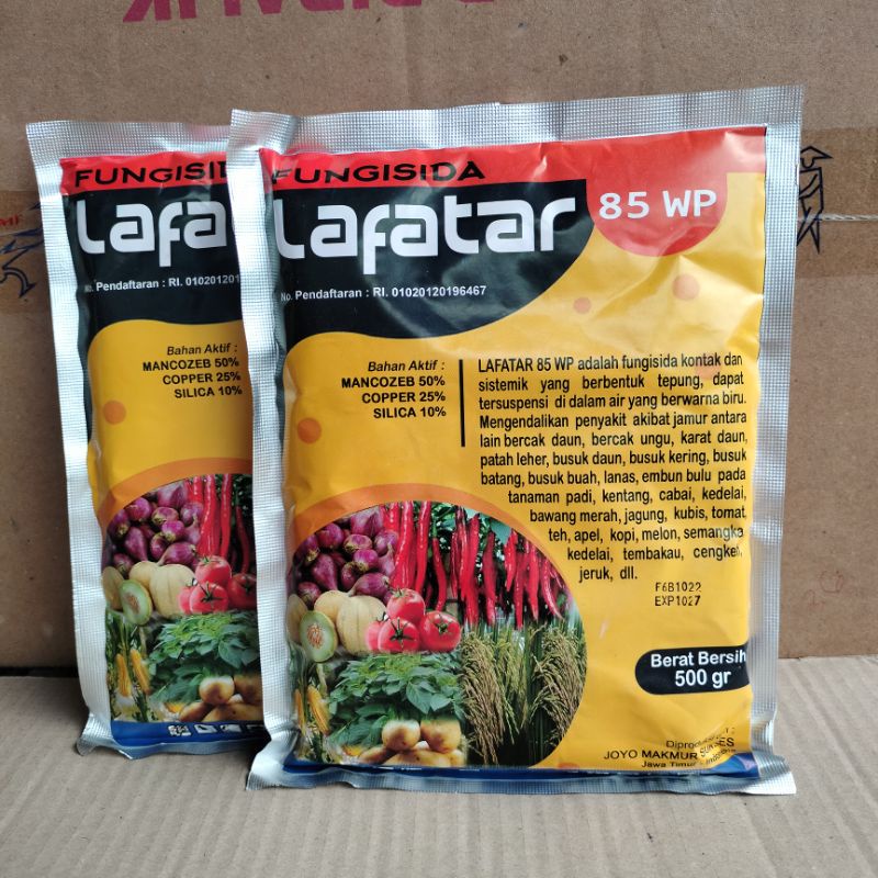 Fungisida Sistemik Dan Kontak Lafatar 85 WP 500 gram Mankozeb Biru Seperti fungisida Dutazeb