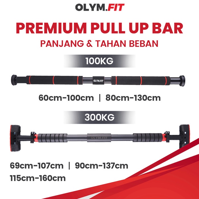 Pull Up 300 Kg Pull Up Bar Dinding Tanpa Bor Dinding Chin Up Bar Push Up Bar