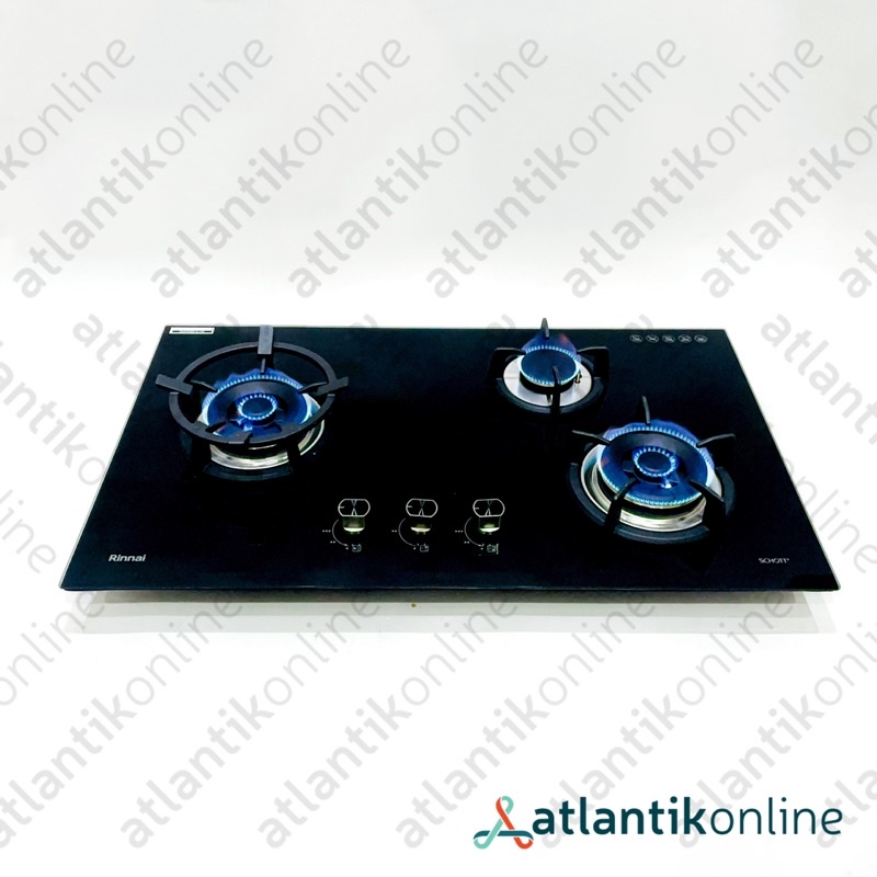 Kompor gas tanam built-in gas hob 3 tungku RINNAI RB-93UG RB93UG