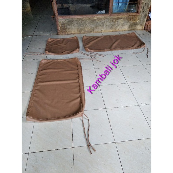 SARUNG SAJA UTK PEMBUNGKUS jok bantalan dudukan kursi tamu oscar anti air warna coklat milo ( berkua