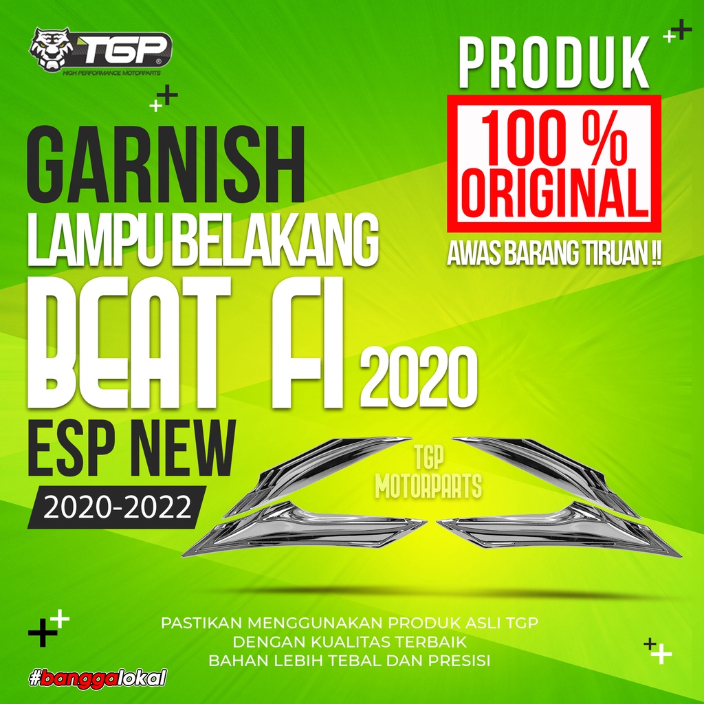 Aksesoris Variasi Garnish Lampu Belakang Beat FI ESP New 2020 2021 Deluxe