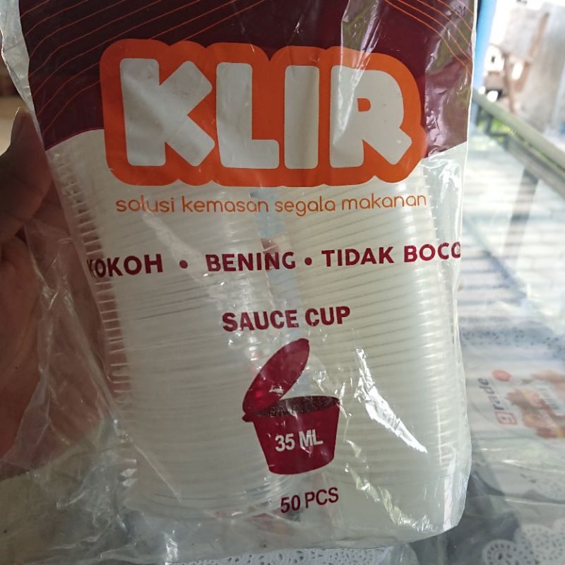 Thinwall Aneka Size Cup Sambel Merk Klir Food Container Sambel Termurah Terlaris
