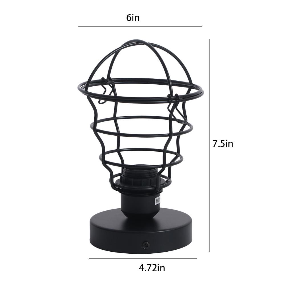 [Elegan] Lampu Plafon E26 Base Ceiling Mount Farmhouse Lighting Untuk Dapur Metal Cage Lamp Shades Perlengkapan Lampu