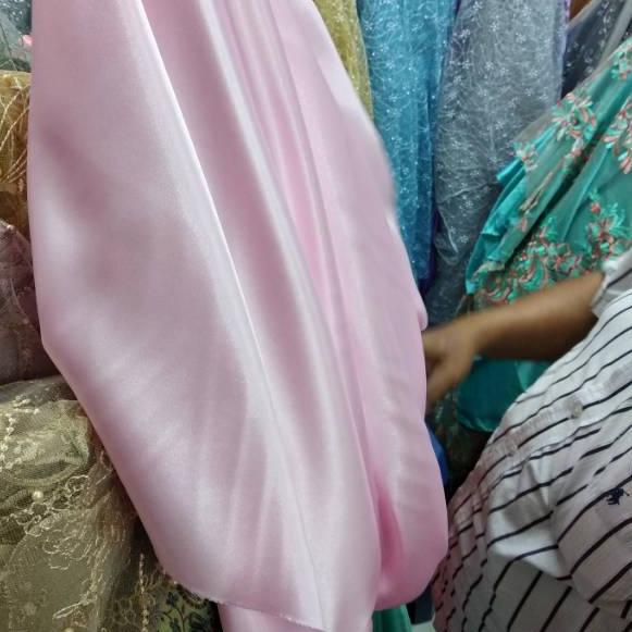 Kain Satin Silk England Premium Sutera / Kain Satin Silk/Satin Furing Murah Lebar 1,5 meter