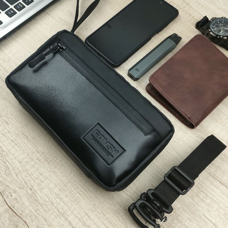 Pouchbag multifungsi tas selempang clutch pria wanita Fansy Brady