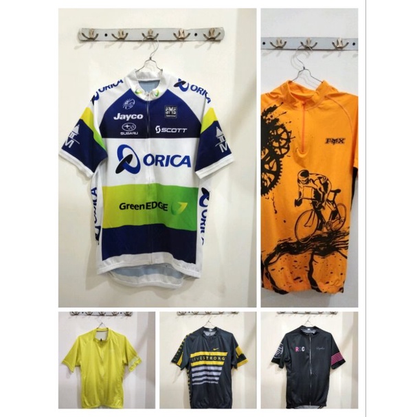 Baju Jersey sepeda,atasan sepeda PRELOVED lengan pendek